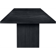 Meridian Furniture Belinda Black Solid Wood and Oak Veneer Modular Dining Table