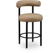 Meridian Furniture Bordeaux Tan Vegan Leather Counter Stool (Set of 2)