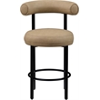 Meridian Furniture Bordeaux Tan Vegan Leather Counter Stool (Set of 2)