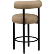 Meridian Furniture Bordeaux Tan Vegan Leather Counter Stool (Set of 2)