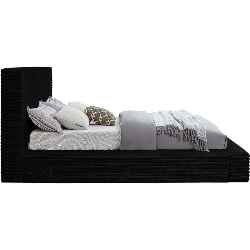 Meridian Furniture Dexter Black Corduroy King Bed