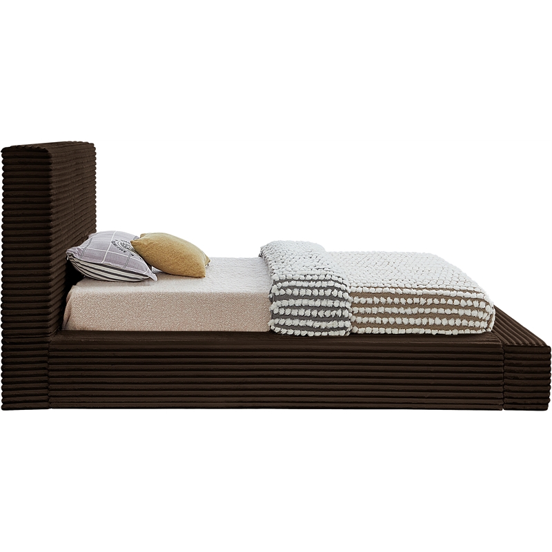 Meridian Furniture Dexter Brown Corduroy Twin Bed