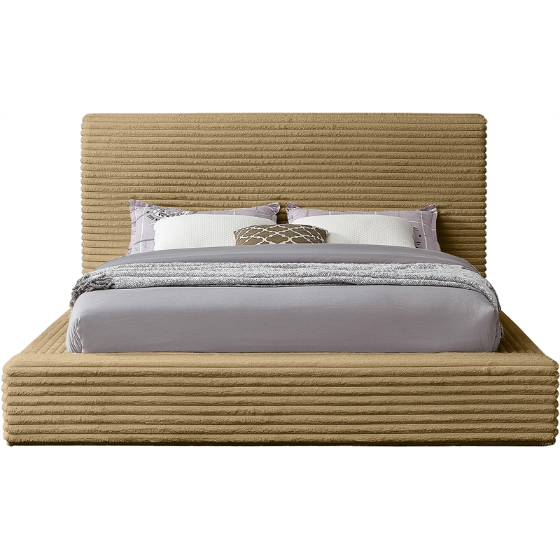 Meridian Furniture Dexter Camel Corduroy Full Bed