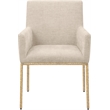 Meridian Furniture Reeves Beige Chenille Fabric Dining Chair (Set of 2)