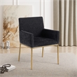 Meridian Furniture Reeves Black Chenille Fabric Dining Chair (Set of 2)