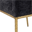Meridian Furniture Reeves Black Chenille Fabric Dining Chair (Set of 2)