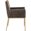 Meridian Furniture Reeves Brown Chenille Fabric Dining Chair (Set of 2)