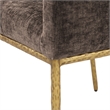 Meridian Furniture Reeves Brown Chenille Fabric Dining Chair (Set of 2)