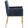 Meridian Furniture Reeves Navy Chenille Fabric Dining Chair (Set of 2)