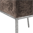 Meridian Furniture Reeves Brown Chenille Fabric Dining Chair (Set of 2)