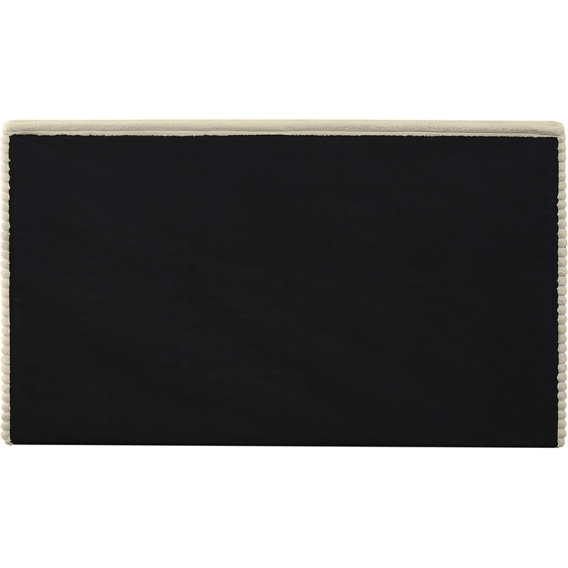 Meridian Furniture Dexter Cream Corduroy Full Bed