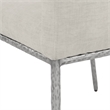Meridian Furniture Reeves Cream Chenille Fabric Dining Chair (Set of 2)