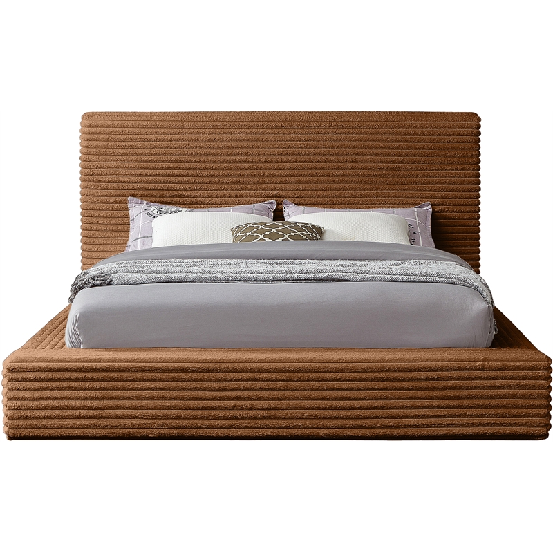 Meridian Furniture Dexter Saddle Corduroy Queen Bed