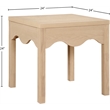 Meridian Furniture Fiora Natural Oak Veneer End Table