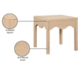 Meridian Furniture Fiora Natural Oak Veneer End Table