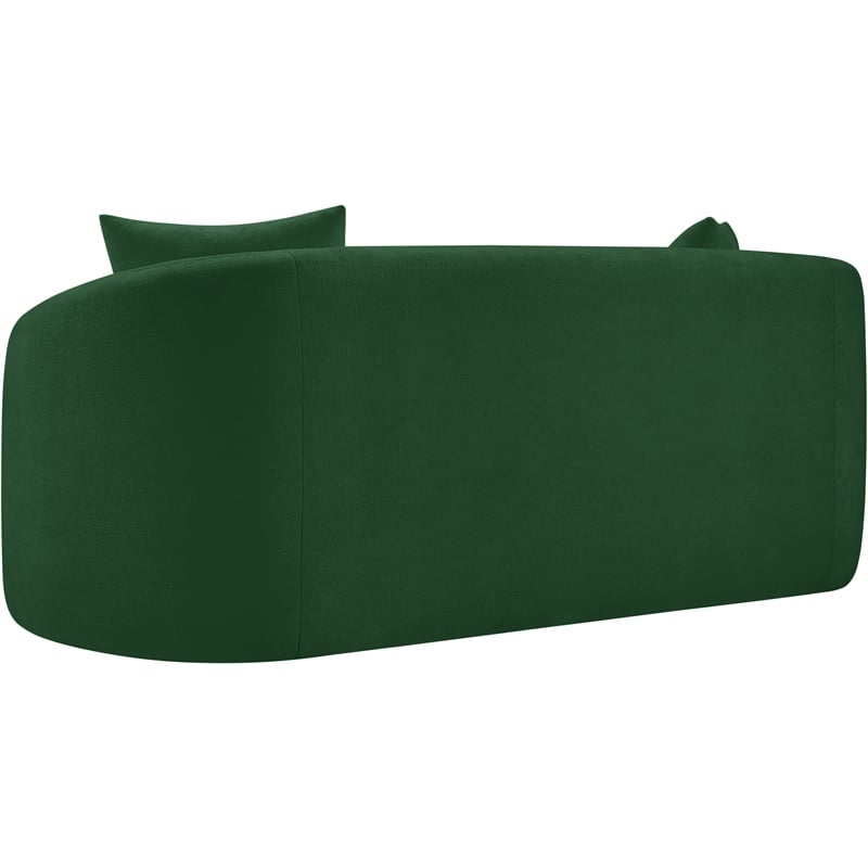 Meridian Furniture Penelope Green Chenille Fabric Loveseat