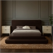 Meridian Furniture Drew Brown Corduroy Queen Bed
