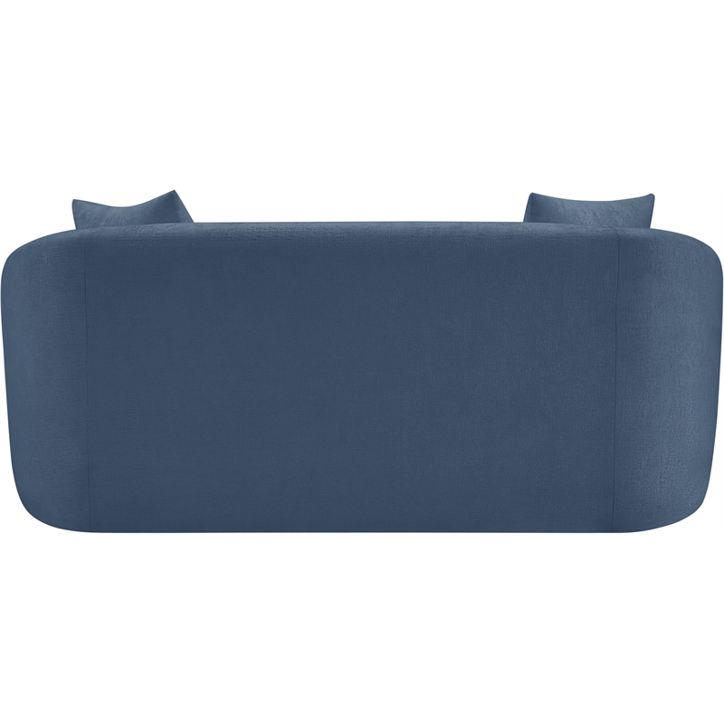 Meridian Furniture Penelope Light Blue Chenille Fabric Loveseat