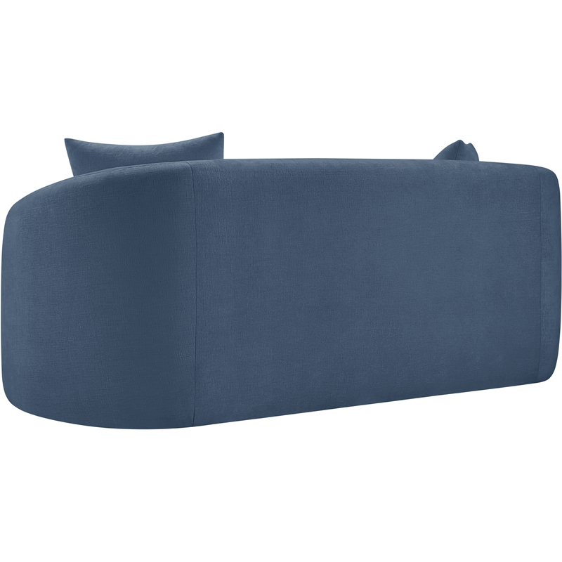 Meridian Furniture Penelope Light Blue Chenille Fabric Loveseat