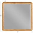 Meridian Furniture Parker Natural Wood Mirror