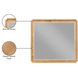 Meridian Furniture Parker Natural Wood Mirror