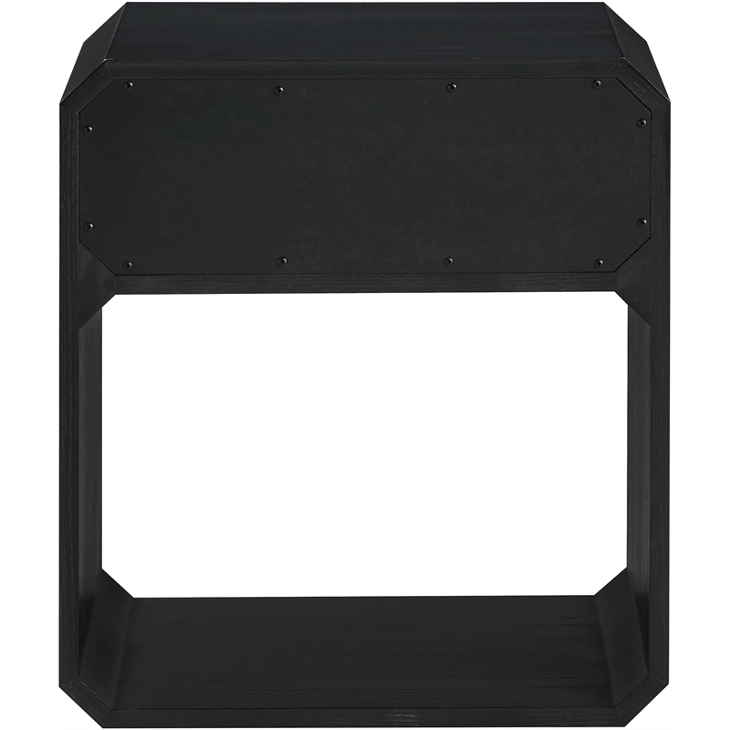 Meridian Furniture Parker Black Ash Veneer Night stand
