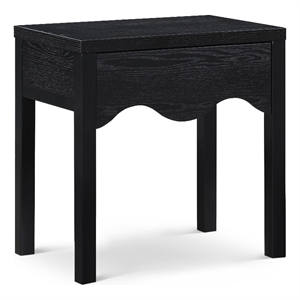 Meridian Furniture Fiora Black Oak Veneer Night Stand