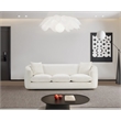 Meridian Furniture Penelope Cream Chenille Fabric Sofa