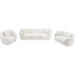 Meridian Furniture Penelope Cream Chenille Fabric Sofa