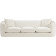 Meridian Furniture Penelope Cream Chenille Fabric Sofa