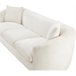 Meridian Furniture Penelope Cream Chenille Fabric Sofa