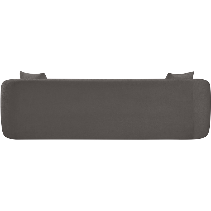 Meridian Furniture Penelope Grey Chenille Fabric Sofa
