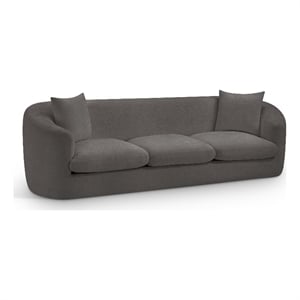 Meridian Furniture Penelope Grey Chenille Fabric Sofa