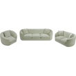 Meridian Furniture Penelope Mint Chenille Fabric Sofa