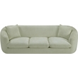 Meridian Furniture Penelope Mint Chenille Fabric Sofa