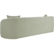Meridian Furniture Penelope Mint Chenille Fabric Sofa