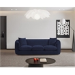 Meridian Furniture Penelope Navy Chenille Fabric Sofa