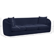 Meridian Furniture Penelope Navy Chenille Fabric Sofa
