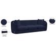 Meridian Furniture Penelope Navy Chenille Fabric Sofa