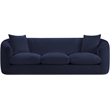 Meridian Furniture Penelope Navy Chenille Fabric Sofa