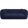 Meridian Furniture Penelope Navy Chenille Fabric Sofa
