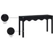 Meridian Furniture Fiora Black Oak Veneer Console Table