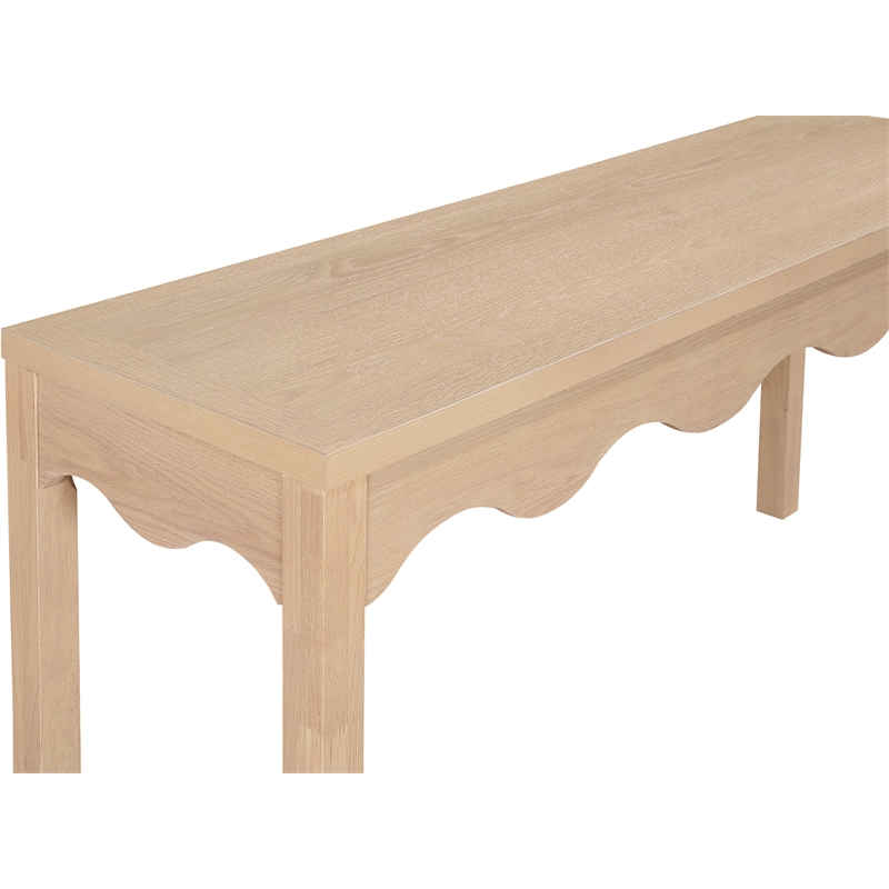 Meridian Furniture Fiora Natural Oak Veneer Console Table