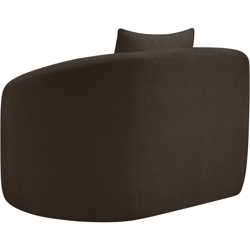 Meridian Furniture Penelope Brown Chenille Fabric Chair