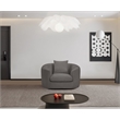 Meridian Furniture Penelope Grey Chenille Fabric Chair
