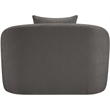 Meridian Furniture Penelope Grey Chenille Fabric Chair
