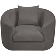 Meridian Furniture Penelope Grey Chenille Fabric Chair