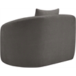 Meridian Furniture Penelope Grey Chenille Fabric Chair
