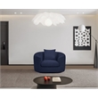 Meridian Furniture Penelope Navy Chenille Fabric Chair