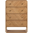 Meridian Furniture Parker Natural Ash Veneer Chest